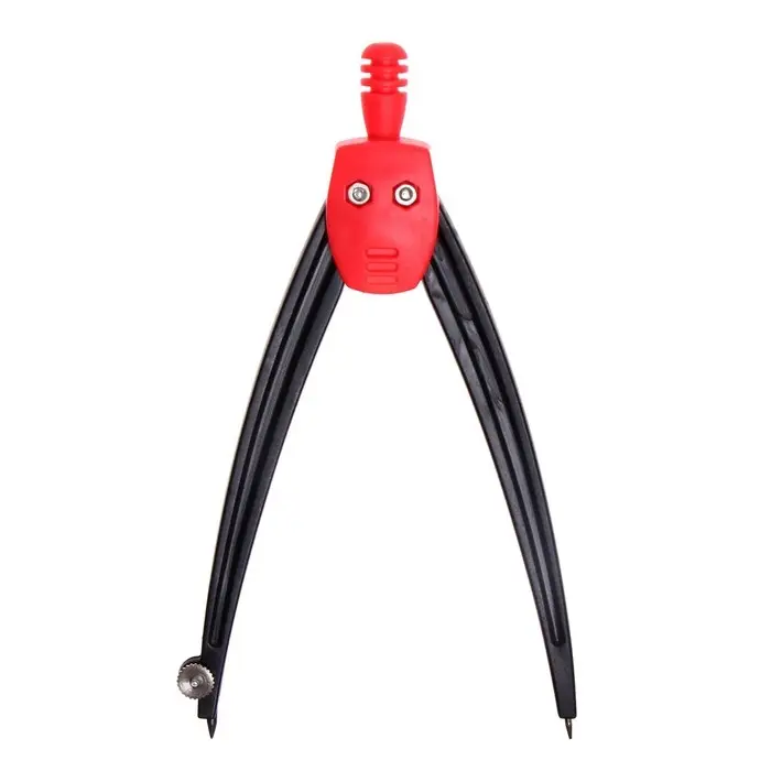 Циркуль пластиковый 125 мм, в ПВХ, цвет МИКС