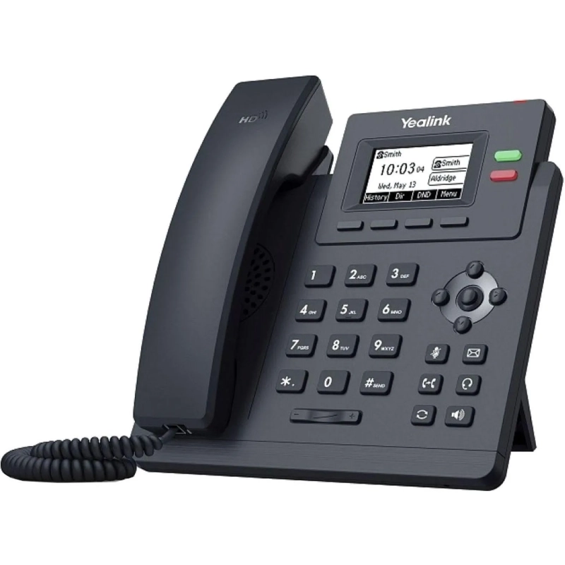 IP-телефон Yealink SIP-T31P, 2 аккаунта, PoE, без БП
