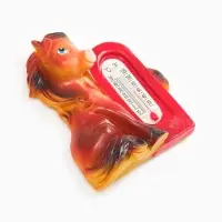 Магнит новогодний на холодильник «Лошадь с термометром», 5.5×3.8 см Магнит новогодний на холодильник «Лошадь с термометром», 5.5×3.8 см