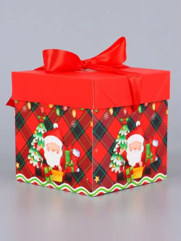 Коробка Самосборная Коробка Самосборная "Звезды Новый Год" 15х15х15 см