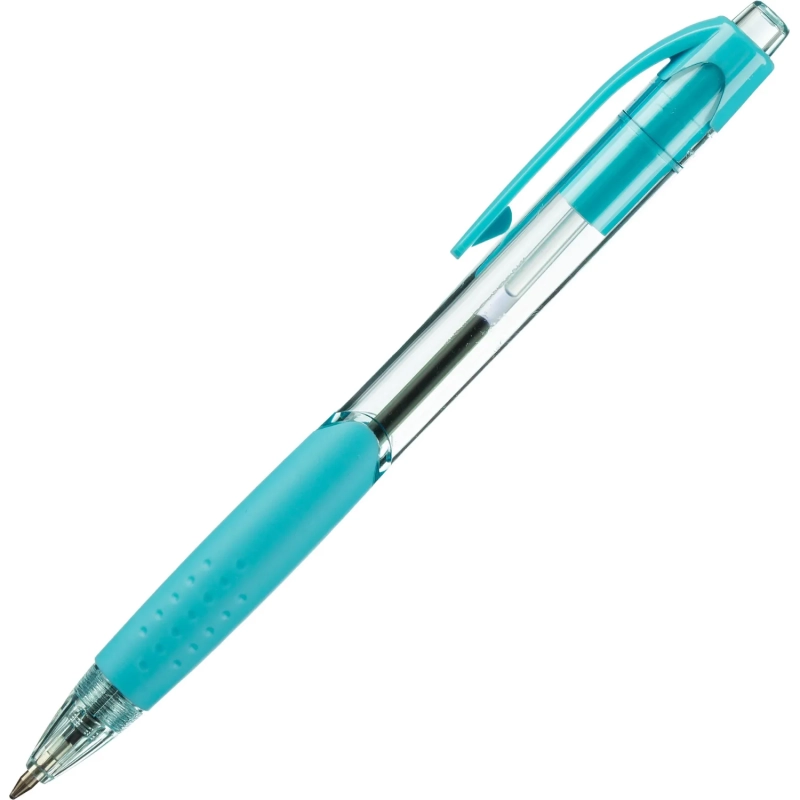 Ручка шариковая автомат. Deli Every,EQ41-BL,син,пул нак.0,7мм,4 цв.корп,асс