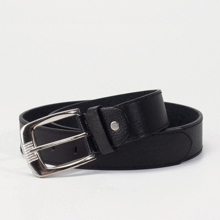 Ремень мужской, ширина 3,6 см, винт, пряжка металл, цвет чёрный Ремень мужской, ширина 3,6 см, винт, пряжка металл, цвет чёрный