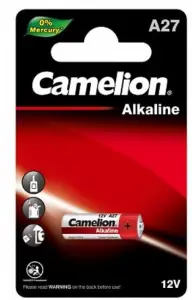 Батарейка Camelion LR27/A27/MN27 BL1 Alkaline 12V 0%Hg (1/20/900)