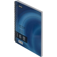 Бизнес-тетрадь 100л,кл,А5,LightBook,спираль,обл.синий,блок белый 70г/м