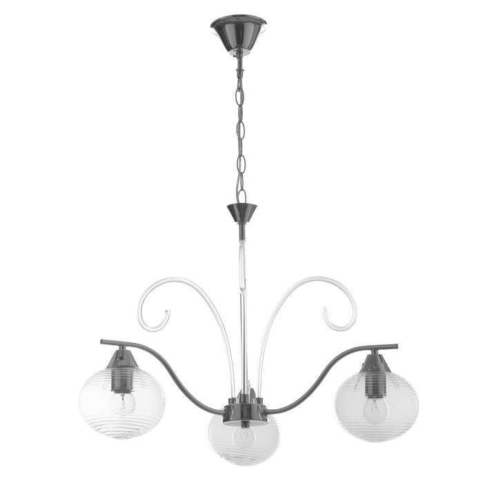 Люстра  Люстра "Харми" 3хE27 40Вт серебро 58х58х41 см BayerLux