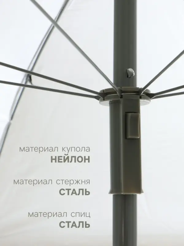 Зонт пляжный maclay, с УФ-защитой, d=160 см, h=170 см