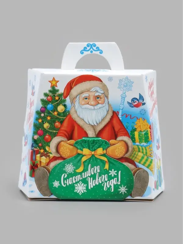 Подарочная коробка новогодняя &laquo;Мешок подарков&raquo; 250&times;240&times;83, для сладких подарков
