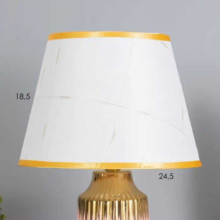 Лампа настольная &laquo;Нереа&raquo; 1&times;40 Вт Е14 розовый/золото 24&times;24&times;40 см