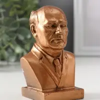 Бюст «Горбачёв», 10.5×6.5×5 см, бронза