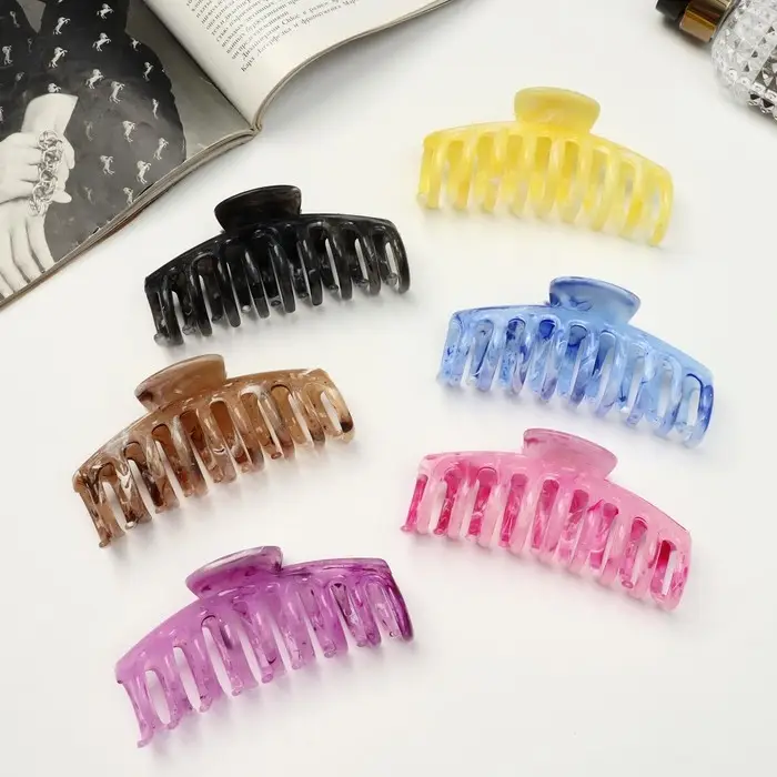 Крабик для волос«Юния», классика зубья, 11 см, МИКС