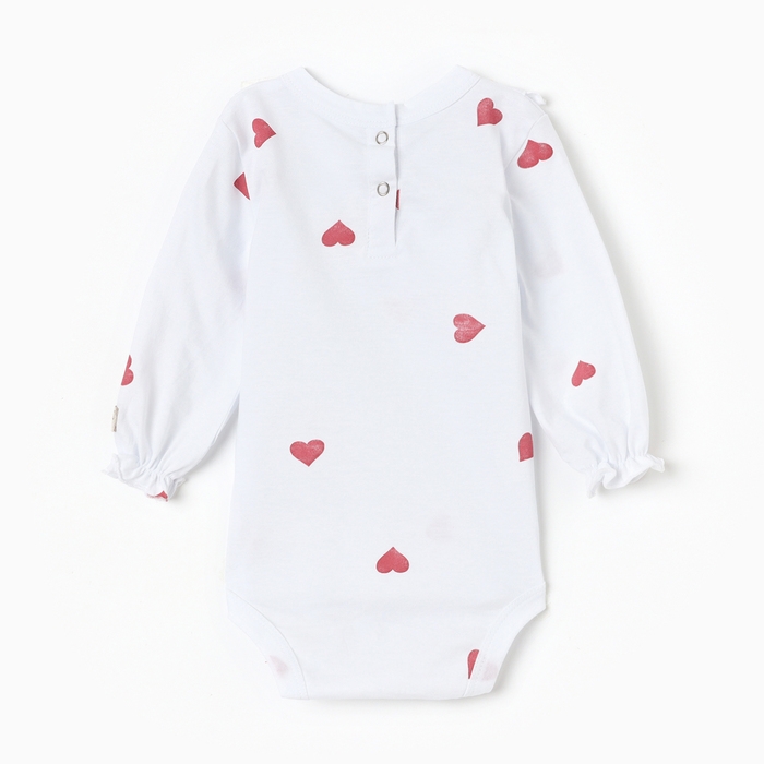 Боди детское с рюшами MINAKU, цвет молочный, рост 62-68 см Боди детское с рюшами MINAKU, цвет молочный, рост 62-68 см