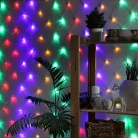 Гирлянда &laquo;Сеть&raquo; 1.6&times;1.6 м, IP20, прозрачная нить, 144 LED, 8 режимов, 220 В, свечение мульти,