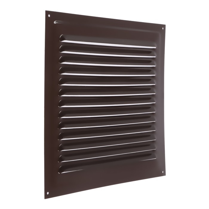 Решетка вентиляционная ZEIN Люкс РМ3030КР, 300 х 300 мм, с сеткой, металлическая, коричневая Решетка вентиляционная ZEIN Люкс РМ3030КР, 300 х 300 мм, с сеткой, металлическая, коричневая