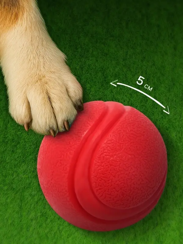 Игрушка для собак &laquo;Прыгучий мяч&raquo;, 5 см, цельнолитая, TPR, красная