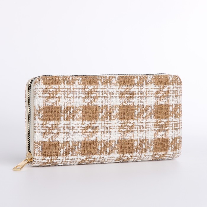 Кошелёк женский на молнии, цвет бежевый Кошелёк женский на молнии, цвет бежевый