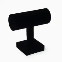 Подставка для часов и браслетов QF &laquo;Мини&raquo;, флок, 7.5&times;13.5&times;13.5 см, чёрная