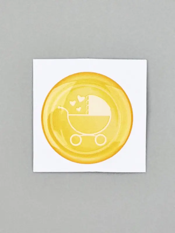 Открытка с конвертом и наклейкой «С рождением!», тиснение, 11 х 16 см Открытка с конвертом и наклейкой «С рождением!», тиснение, 11 х 16 см