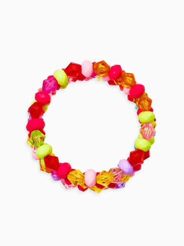 Браслет-пружинка детский &laquo;Выбражулька. Льдинки&raquo;, три ряда, d=5 см цветной