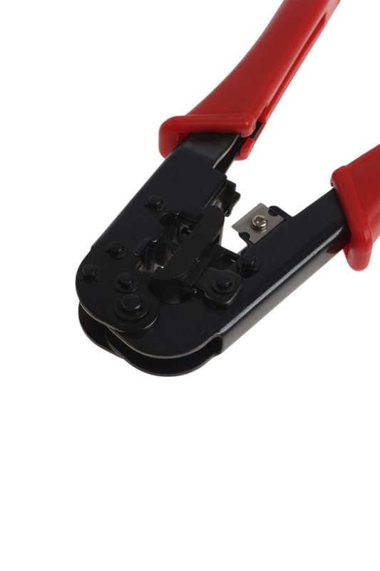 Кримпер ТУНДРА, для витой пары и телефонной линии RJ-45 8P 6P, горизонтальный обжим Кримпер ТУНДРА, для витой пары и телефонной линии RJ-45 8P 6P, горизонтальный обжим