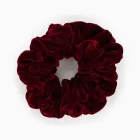 Резинка для волос «Орбита», джемма бархат, 10 см, бордовая