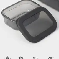 Набор пищевых контейнеров IDEA &laquo;Респект&raquo;, 3 шт.: 400 мл, 700 мл, 1.2 л, прозрачный, крышка серая