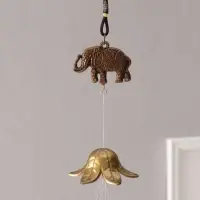 Музыка ветра &laquo;Слоны&raquo;, металл, 4 трубочки 1 фигурка 57 см, МИКС