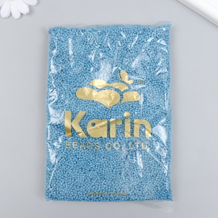 Бисер стекло 12/0  Бисер стекло 12/0 "Глубокий голубой" яркий 450 гр