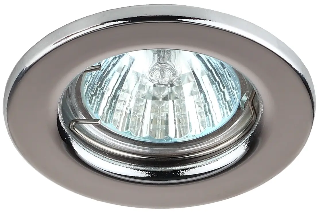 Светильник штампованный MR16,12V/220V, 50W хром ST1 CH