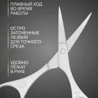 Ножницы маникюрные &laquo;Премиум&raquo;, загнутые, 9 см, на блистере