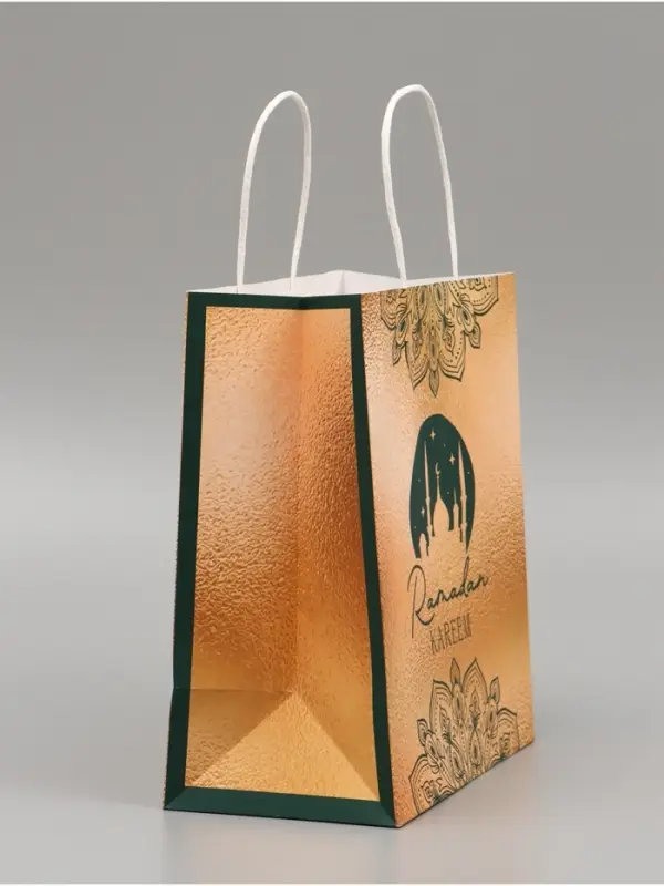 Пакет подарочный крафтовый Ramadan, 22 &times; 25 &times; 12 см