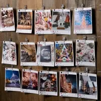 Гирлянда &laquo;Нить&raquo; 2 м роса с насадками &laquo;Прищепки&raquo;, IP20, серебристая нить, 20 LED, свечение тёплое белое, ААх2