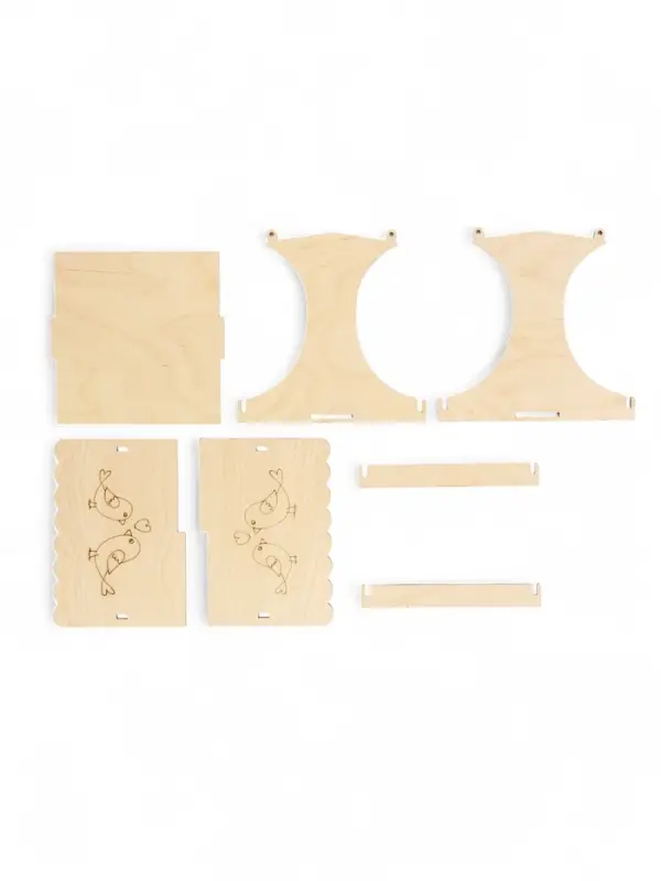 Кормушка для птиц хдф  х  х  см, Разобранная,  Кормушка для птиц хдф  х  х  см, Разобранная, "Синичник" "Greengo"