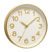 Часы настенные &laquo;Классика&raquo;, d=30.5 см, золотистые
