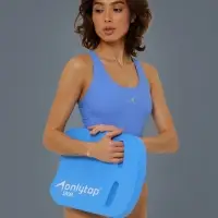 Доска для плавания ONLYTOP, 44&times;28&times;3.3 см, голубая
