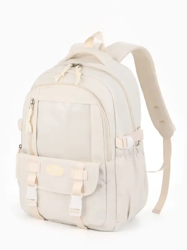 Рюкзак 30*13*44 см, 2 отд, 5 н/карм, белый