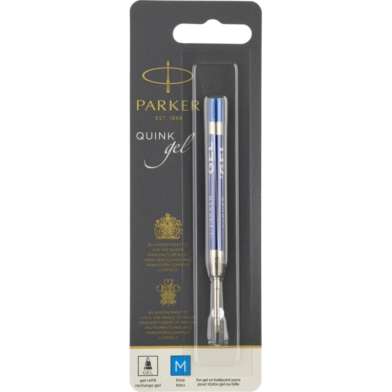 Стержень гелевый 98мм PARKER 1950346 синий 0,7мм Франция БЛИСТЕР