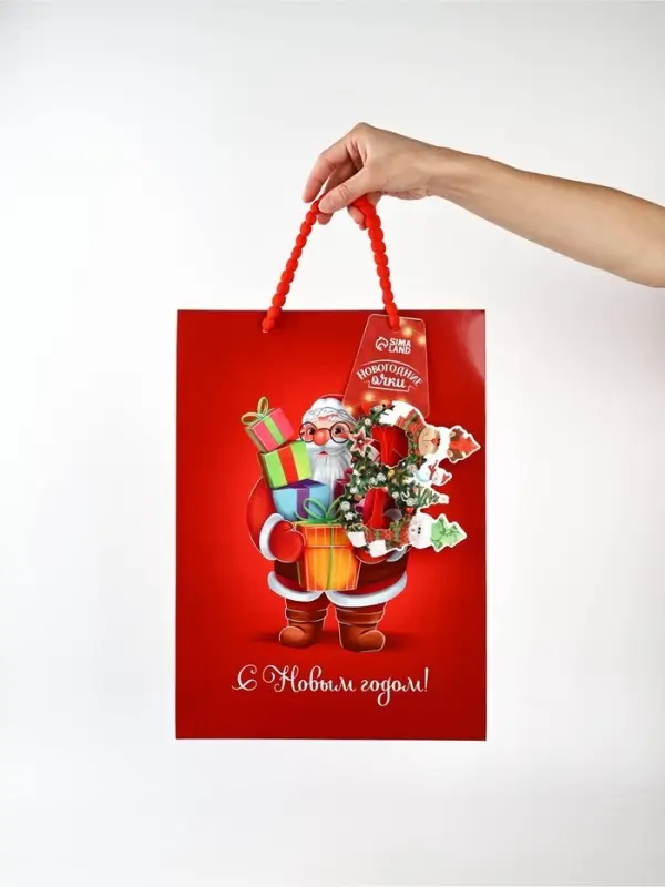 Пакет подарочный «Новогодняя сказка», с очками, 31 × 11 × 40 см Пакет подарочный «Новогодняя сказка», с очками, 31 × 11 × 40 см