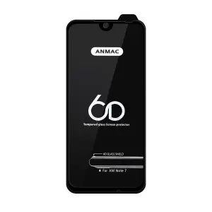 Защитное стекло для Xiaom Redmi Note 7 Anmac 6D Black без упаковки Арт. 1137277 (10 шт./уп.)