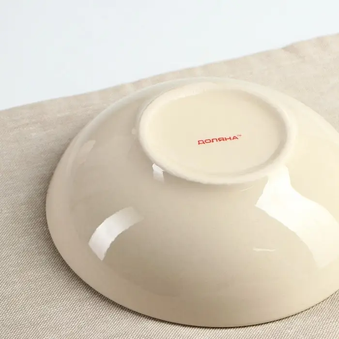 Тарелка керамическая глубокая Доляна «Бутон», 540 мл, d=18 см, цвет жёлтый Тарелка керамическая глубокая Доляна «Бутон», 540 мл, d=18 см, цвет жёлтый