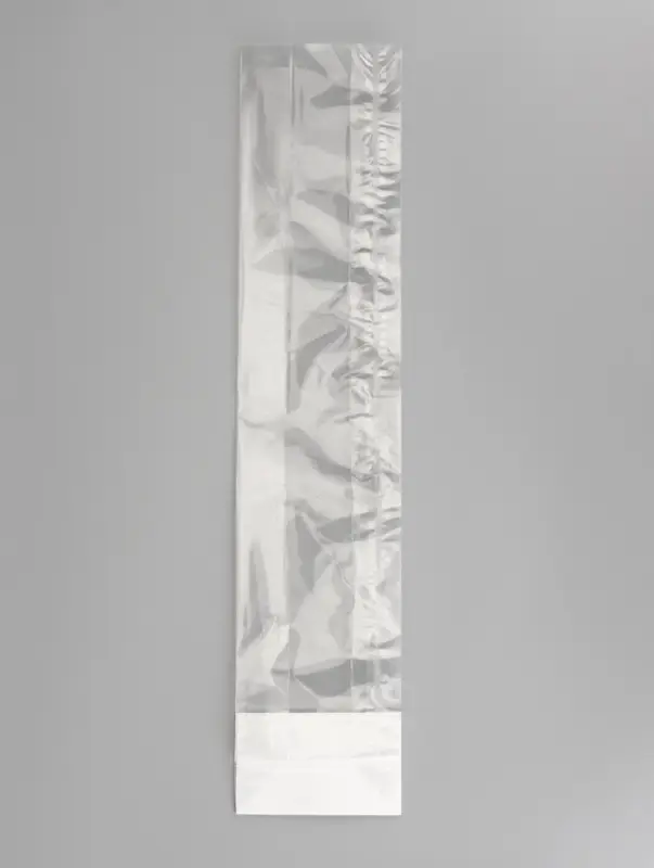 Пакет с жестким дном, прозрачный, 11&times;7&times;53 см