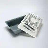 Туалет глубокий с сеткой 36&times;25&times;9 см, белый/серый