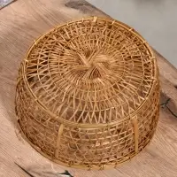 Корзина плетёная &laquo;Клоус&raquo;, 32&times;32&times;13 см, бамбук, светлая