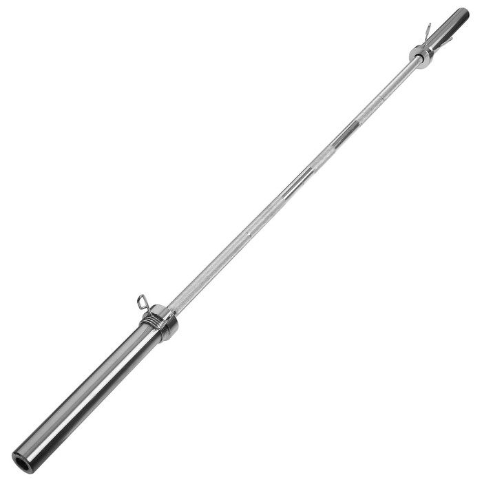 Гриф олимпийский тренировочный с замками, вес 15 кг, 220 см, d=50 мм, до 300 кг Гриф олимпийский тренировочный с замками, вес 15 кг, 220 см, d=50 мм, до 300 кг