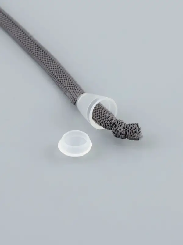 Наконечник для шнура, d=4 мм, 17&times;12 мм, 100 шт., прозрачный