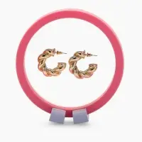 Подставка для украшений &laquo;QF. Круг&raquo;, 11&times;11&times;4.5 см, розовая