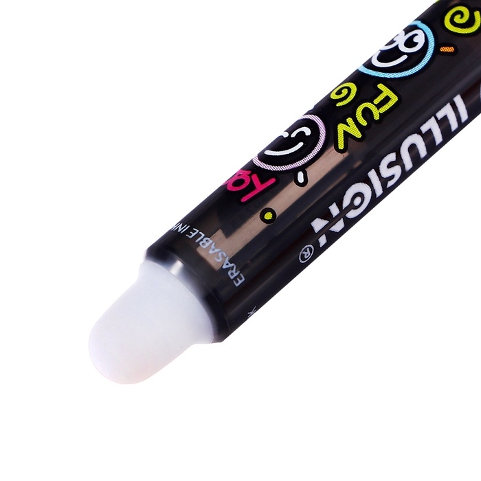 Ручка гелевая стираемая BIC Gelocity Illusion, узел 0.7 мм, чернила чёрные, цена за 1 шт Ручка гелевая стираемая BIC Gelocity Illusion, узел 0.7 мм, чернила чёрные, цена за 1 шт