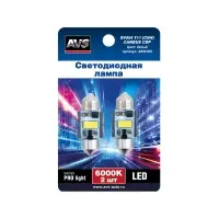 SV054 T11/белый/ (SV8,5) series PRO light CANBUS CSP 3570 31мм 12-24V., блистер 2 шт