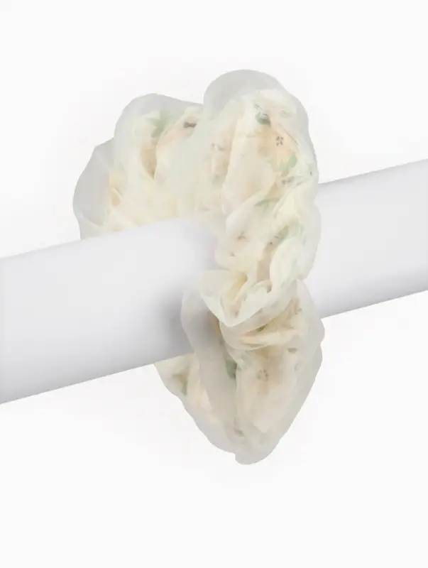 Резинка для волос «Цветы» бежевая, Принцессы Резинка для волос «Цветы» бежевая, Принцессы