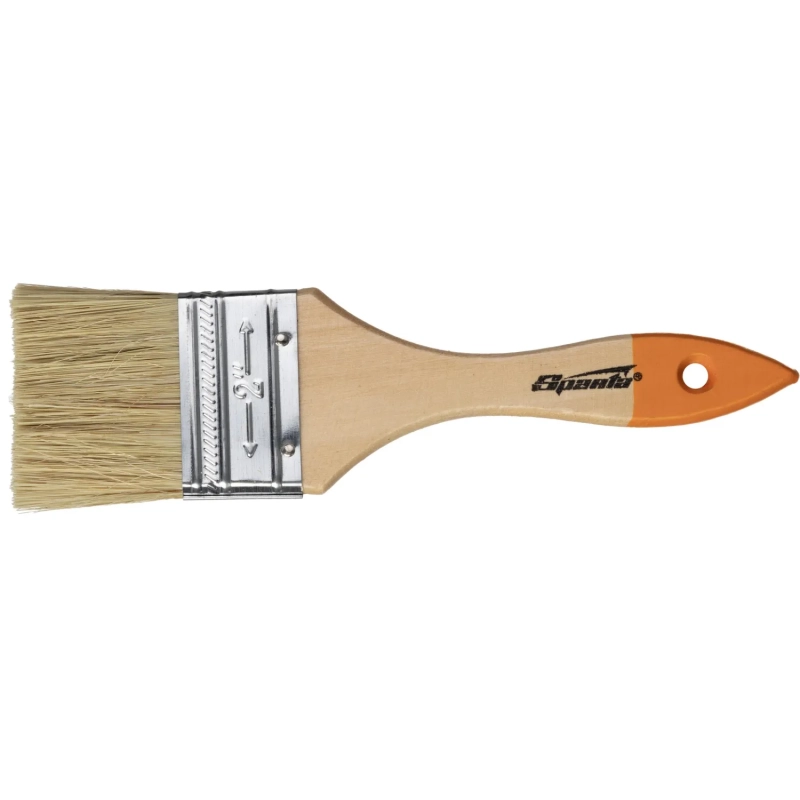 Кисть плоская Slimline 50 мм,натур. щетина,деревянная ручка//Sparta(824305)