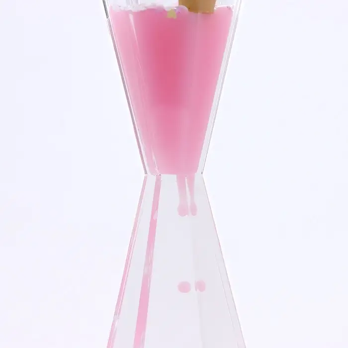 Часы гелиевые, антистресс, 17&times;5.5 см, розовые